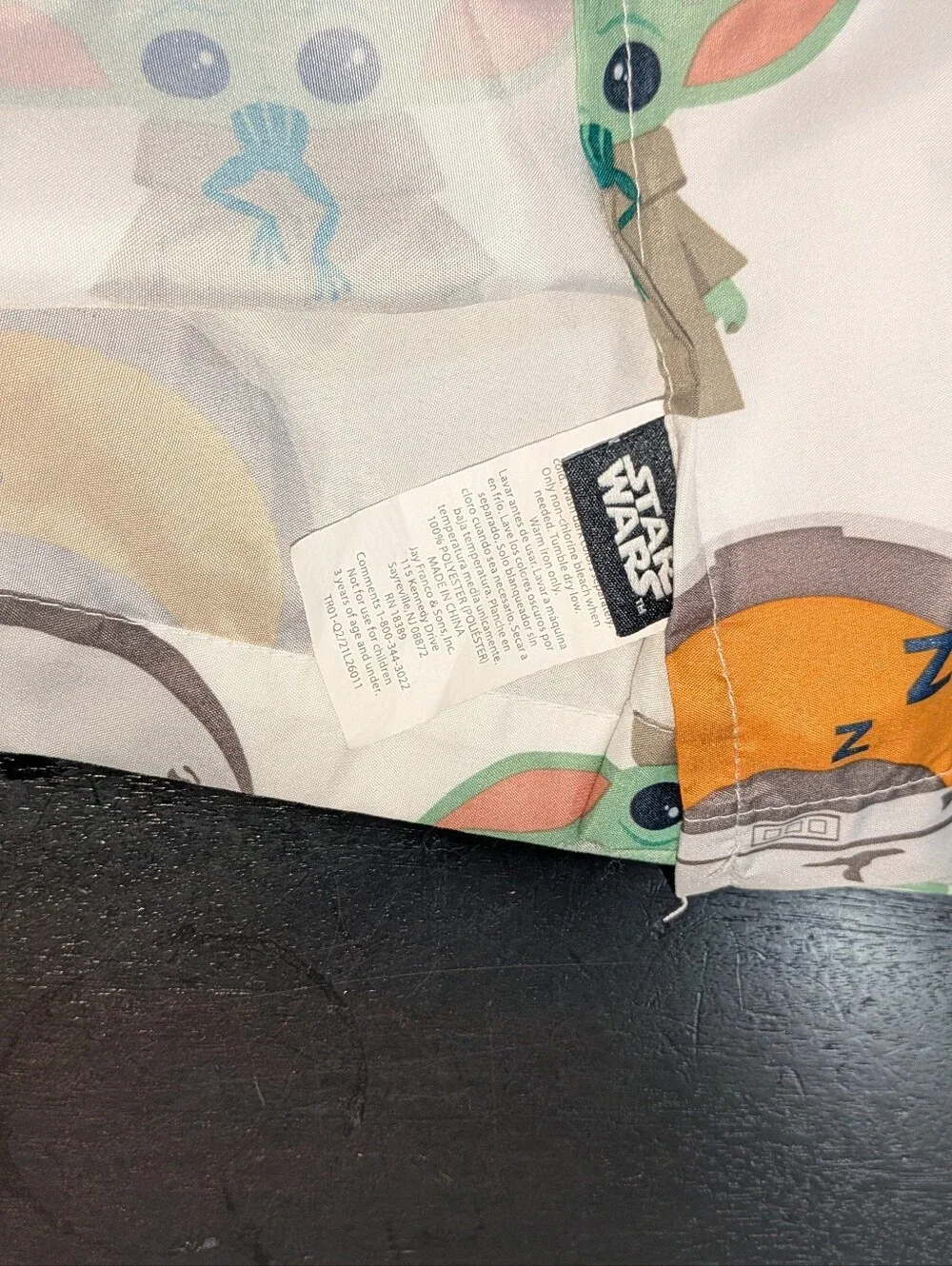 Star Wars Baby Yoda Mandalorian Twin Bed Flat Top SHEET only